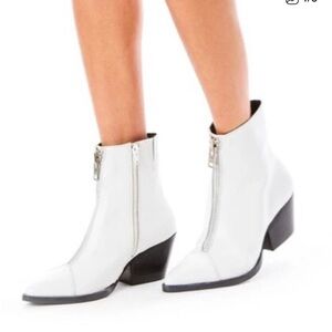 Jeffrey Campbell Landyn White Ankle Boots